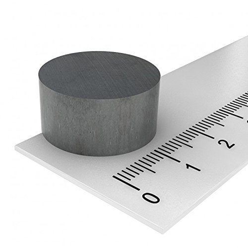 10 x Ferrit Scheibenmagnet 20x10 mm, Hochtemperatur Magnet Scheibe, geeignet für Temperaturen bis 250°C von MTS Magnete
