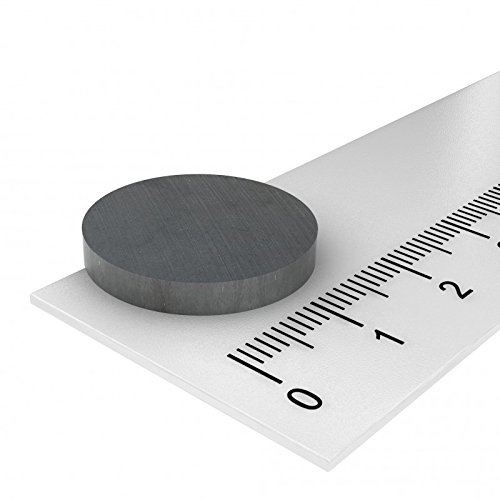 10 x Ferrit Scheibenmagnet 20x3 mm, Hochtemperatur Magnet Scheibe, geeignet für Temperaturen bis 250°C von MTS Magnete