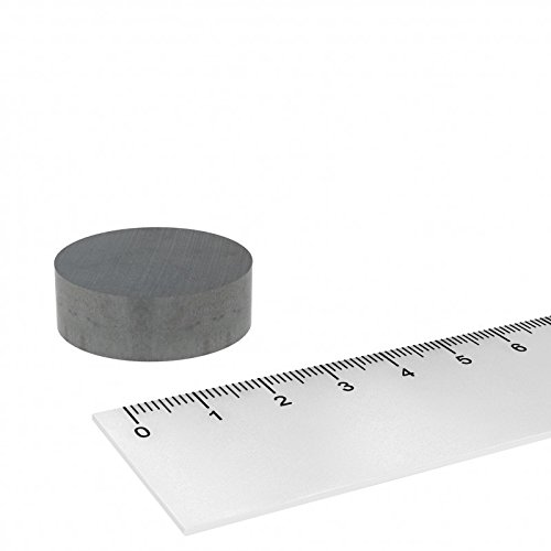 10 x Ferrit Scheibenmagnet 30x10 mm, Hochtemperatur Magnet Scheibe, geeignet für Temperaturen bis 250°C von MTS Magnete