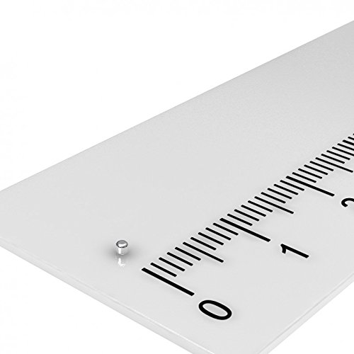 100 x Neodym Scheiben Magnet, 1 x 1 mm, vernickelt, Grade N45, ideal zum Basteln oder für Modellbau von MTS Magnete