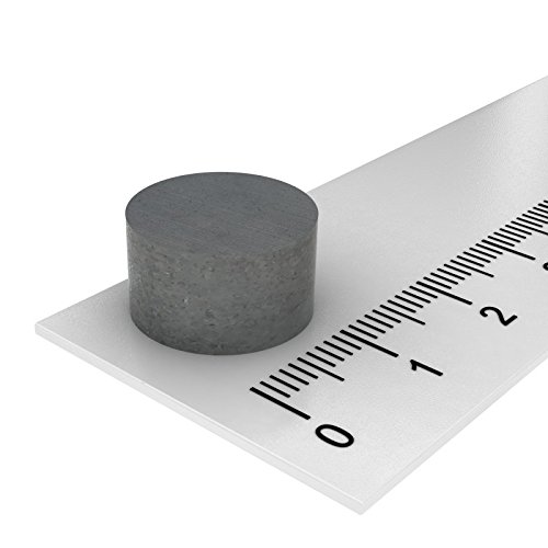 10x Ferrit Scheibenmagnet 14 x 8 mm, Hochtemperatur Magnet Scheibe, geeignet für Temperaturen bis 250°C von MTS Magnete