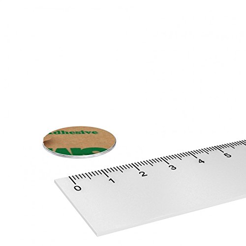 10x Metall Scheibe 25 x 1 mm mit 3M Doppelklebeband, Magnet Haftgrund selbstklebend, Magnet Zubehör von MTS Magnete