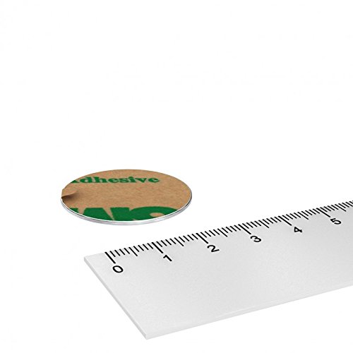 10x Metall Scheibe 30 x 1 mm mit Doppelklebeband, Magnet Haftgrund selbstklebend, Magnet Zubehör von MTS Magnete