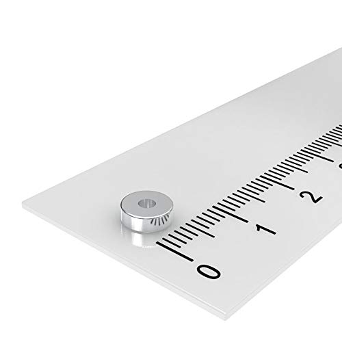 10x Ringmagnet 6x2 mm mit 2 mm Bohrung Neodym von MTS Magnete