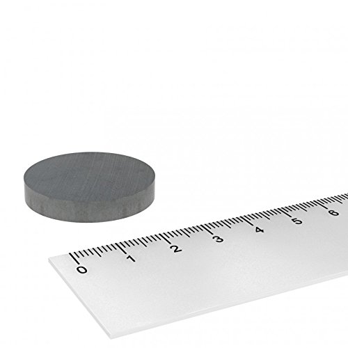 20 x Ferrit Scheibenmagnet 30x5 mm, Hochtemperatur Magnet Scheibe, geeignet für Temperaturen bis 250°C von MTS Magnete