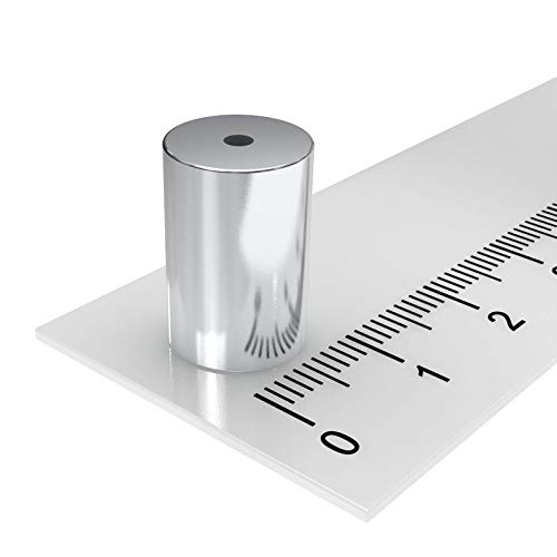20x Ringmagnet 10x15 mm mit 4 mm Bohrung Neodym von MTS Magnete