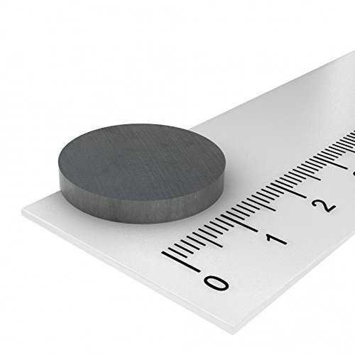50 x Ferrit Scheibenmagnet 20x3 mm, Hochtemperatur Magnet Scheibe, geeignet für Temperaturen bis 250°C von MTS Magnete