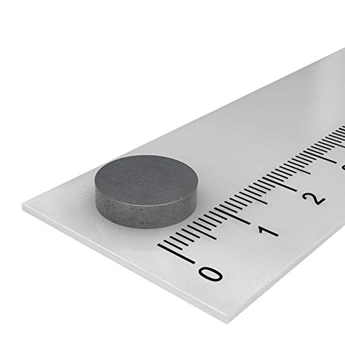 50x Ferrit Scheibenmagnet 12 x 3 mm, Hochtemperatur Magnet Scheibe, geeignet für Temperaturen bis 250°C von MTS Magnete