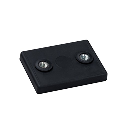 Neodym Magnetsystem 43 x 31 mm Gummimantel mit 2 Innengewinden rechteckig von MTS Magnete