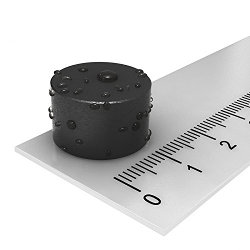 Neodym Scheibenmagnet 16 x 9 mm gummiert, wasserdicht, auch für den Außenbereich geeignet Neodym Scheibenmagnet 16 x 9 mm gummiert, wasserdicht, auch für den Außenbereich geeignet von MTS Magnete