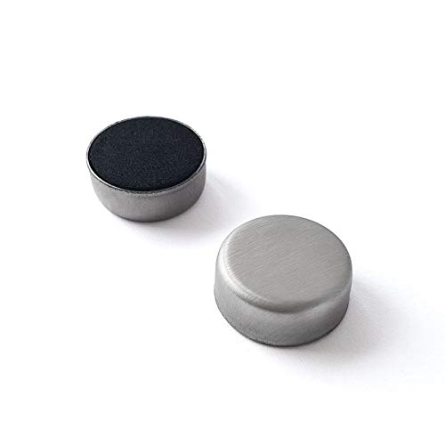 SONDERPOSTEN - 100 STÜCK SET - BÜRO PIN MAGNET 23x9 mm - STEEL-BRUSHED von MTS Magnete