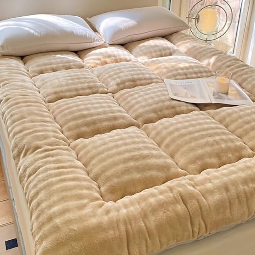 MTSYXYM Japanische Futon Matratze, Faltbare Aufrollbare Futon-Matratze, Zusammenklappbares Futon-Japanisches Tatami, weich und bequem, für Sofa, Liege, Couch, Gästeschlafsaal.(Brown,120x200x10CM) von MTSYXYM