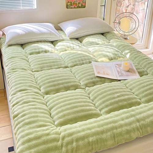 MTSYXYM Japanische Futon Matratze, Faltbare Aufrollbare Futon-Matratze, Zusammenklappbares Futon-Japanisches Tatami, weich und bequem, für Sofa, Liege, Couch, Gästeschlafsaal.(Green,120x200x10CM) von MTSYXYM