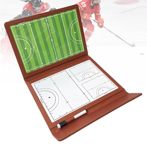 Faltbares Eishockey-Coaching-Board, magnetisches Taktik-Whiteboard, doppelseitiges Klemmbrett mit 2 löschbaren Stiften für Jungen, Mädchen, Trainingsausrüstung, Coaching Faltbares Eishockey-Coaching-Board, magnetisches Taktik-Whiteboard, doppelseitiges Klemmbrett mit 2 löschbaren Stiften für Jungen, Mädchen, Trainingsausrüstung, Coaching von MTTXY