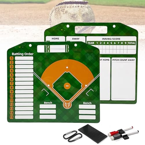 Magnetische Baseball-Aufstellungstafel, 13-Zoll-Version, Baseball-Zwischenablagekarten, Baseball-Aufstellungstafel für Dugout-Trainingsgeräte für Trainer, Baseball-Coaching-Zubehör Magnetische Baseball-Aufstellungstafel, 13-Zoll-Version, Baseball-Zwischenablagekarten, Baseball-Aufstellungstafel für Dugout-Trainingsgeräte für Trainer, Baseball-Coaching-Zubehör von MTTXY