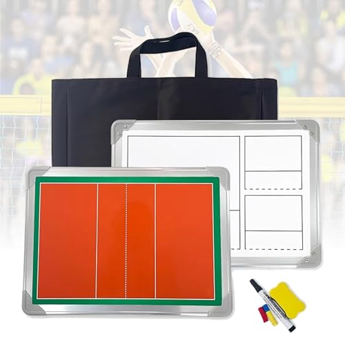 Magnetische Volleyball-Coaching-Tafel, Coach-Taktik-Strategie-Trainings-Klemmbrett, tragbares Coach-Tool mit Trockenlöschfunktion, Markierstift für Unterricht/Wettkampf Magnetische Volleyball-Coaching-Tafel, Coach-Taktik-Strategie-Trainings-Klemmbrett, tragbares Coach-Tool mit Trockenlöschfunktion, Markierstift für Unterricht/Wettkampf von MTTXY