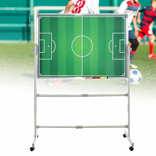 Professionelle Fußball-Taktiktafel mit Magneten, 23,6 x 70 cm, große magnetische Taktiktafel auf Rädern, horizontal und vertikal für den Unterricht Professionelle Fußball-Taktiktafel mit Magneten, 23,6 x 70 cm, große magnetische Taktiktafel auf Rädern, horizontal und vertikal für den Unterricht von MTTXY