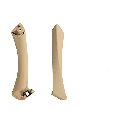 MTVTFECEWG Autoinnengriff Innentürverkleidung Pull Trim Cover Grau Beige Schwarz Links Rechts Für 3er E90 E91 316 318 320 325 328(Beige,Set Right) von MTVTFECEWG