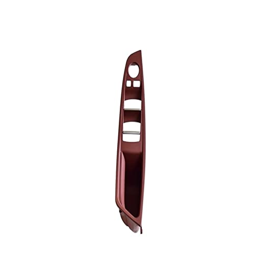 MTVTFECEWG Für 5er F10 F11 2009-2013 Beige Schwarz Red-Wine Oyster Autoinnenraum Innentürgriff Panel Pull Trim Cover RHD(Red Wine) von MTVTFECEWG