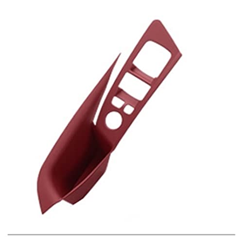 MTVTFECEWG Für 5er G30 G38 525 530 2019-2022 Türinnengriff Linke Frontplatte Fahrersitzknopf Schalterrahmen Aufbewahrungsbox(Red,1PCS) von MTVTFECEWG