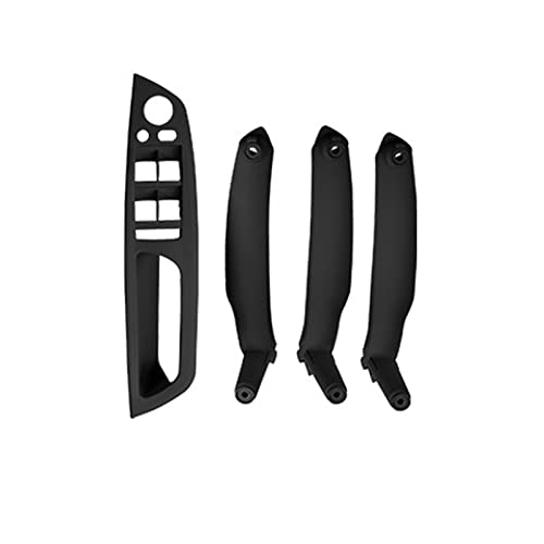 MTVTFECEWG Für E70 X5 2006-2013 X6 E71/E72 2007-2014 Armlehne Auto LHD Innentürgriff Innenverkleidung Zugverkleidung(Black 4 Pcs) von MTVTFECEWG