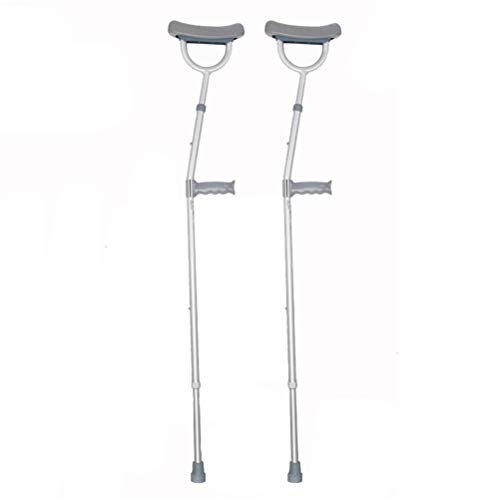 MU Krücken Ergonomische Griffe Gehen Achsel Unterarmgehstütze Mit Verstellbarer Arm Unterstützung Für Ältere Behinderte Menschen Mit Gehstock,2St von MU