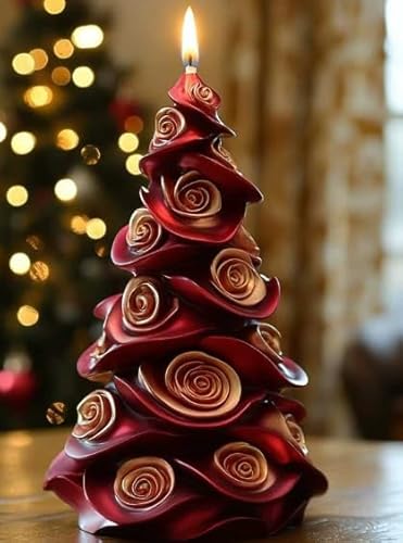 MUAECH 3D-Weihnachtsbäume, Kerzenformen für Kerzenherstellung, Silikon, DIY Weihnachtsbaum mit Rosen, Form für Seife, handgefertigte Aromatherapie-Kerzen, Epoxidharz-Formen für Heimdekoration, 2 MUAECH 3D-Weihnachtsbäume, Kerzenformen für Kerzenherstellung, Silikon, DIY Weihnachtsbaum mit Rosen, Form für Seife, handgefertigte Aromatherapie-Kerzen, Epoxidharz-Formen für Heimdekoration, 2 von MUAECH