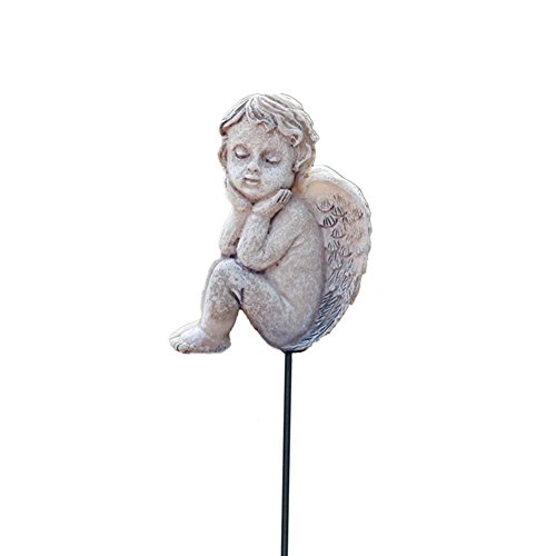 MUAMAX Dekofigur Engel Gartenstecker Miniaturengel Feengarten Engel kleine Gedenkstatue von MUAMAX