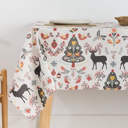 BELUM | Weihnachtstischdecke | Anti-Fleck-Tischdecke | Rechteckig Harz | Tischdecke (laminiert) | Tischdecke | Tischdecke | Heimtisch (300 x 140 cm) von BL BELUM