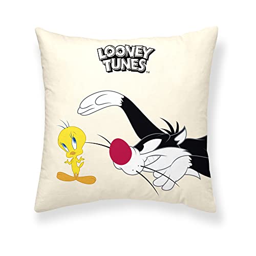 Belum Kissenbezug Looney Tunes mit Füllung, Größe 45 x 45 cm, Modell Looney Tunes Characters B von BL BELUM