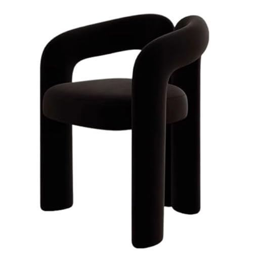 MUBOYI Kreative Ankleidestühle, Schminkhocker und Stühle mit Rückenlehne for das Schlafzimmer(Black) von MUBOYI