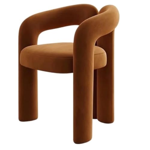 MUBOYI Kreative Ankleidestühle, Schminkhocker und Stühle mit Rückenlehne for das Schlafzimmer(Caramel orange) von MUBOYI