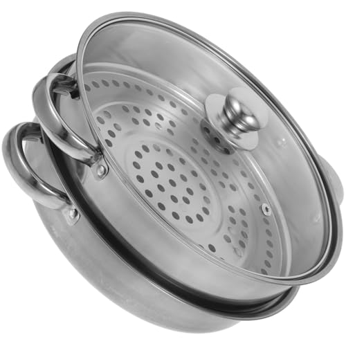 MUCKLILY 1 Satz Dampfgarer Multifunktionaler Steamer für Reis Gemüse Fisch und Geeignet für Elektrische Reiskocher und Küchenutensilien Einfache und Schnelle Installation von MUCKLILY