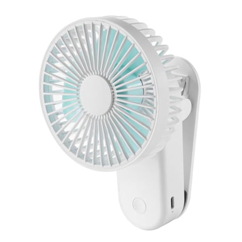 MUCKLILY 1 Satz Mini Tragbarer Kühler Wiederaufladbarer Kühlventilator Clip On Schreibtisch Clip Sommergeschenk USB Ladeventilator Handventilator von MUCKLILY