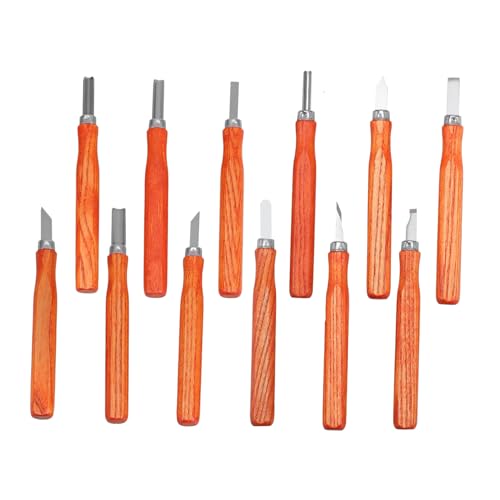 MUCKLILY 1 Satz Schnitz Messer Set Bildhauerei Modellierungswerkzeug Wachsbildhauermesser Kürbisschnitzmesser Werkzeuge Für Die Wachsformung Gravurmesser Braun Holz von MUCKLILY