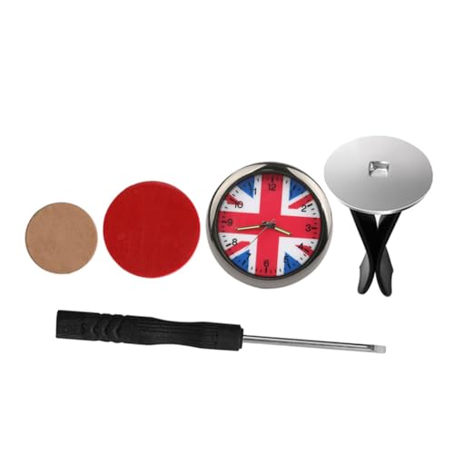 MUCKLILY Innen Jack Uhr Edelstahl Dekoration Clock Für Fahrzeuginnenraum Zeitansagedevice Mit Union Jack Motiv Autoaccessoire Innenraumverzierung MUCKLILY Innen Jack Uhr Edelstahl Dekoration Clock Für Fahrzeuginnenraum Zeitansagedevice Mit Union Jack Motiv Autoaccessoire Innenraumverzierung von MUCKLILY