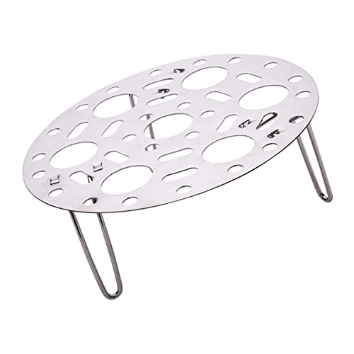 MUCKLILY 1 Stück Dampfgarer Rack für Eier Fisch und Brötchen Rostfreies Material Multifunktional und Leicht zu Reinigen Geeignet für Dampfer und Küchenutensilien von MUCKLILY