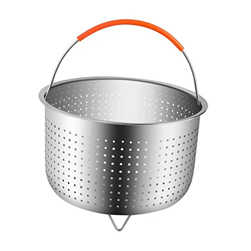 MUCKLILY 1 Stück Dampfgitter mit Silikon Griff Steamer Rack für Zuhause zum Dämpfen von Gemüse Eiern und Energieeffiziente Nutzung Leicht zu Reinigen von MUCKLILY