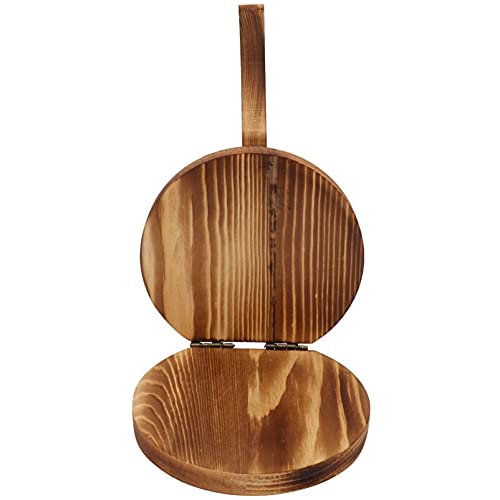 MUCKLILY 1 Stück Holz Dumpling Maker Runder Teigschneider für Verschiedene Teigwaren Vielseitig Einsetzbar mit Rutschfestem Griff und Feiner Verarbeitung für Empanadas Maultaschen und Pies von MUCKLILY