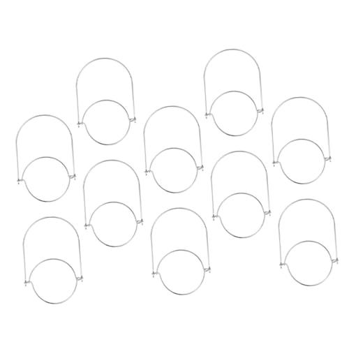 MUCKLILY 10 Stück Teiliges Edelstahl Glasflaschen griffe für Weckgläser Rostfreie Komfortable Jar Handles zum Aufhängen von Einmachgläsern Solar laternen und Flaschen Einfache Montage von MUCKLILY