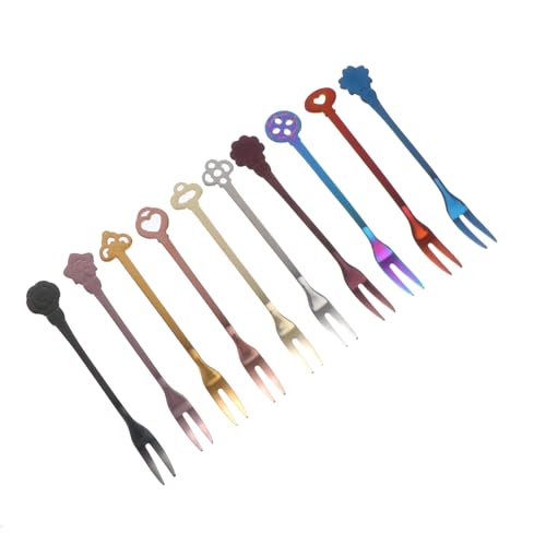 MUCKLILY 10 Stück Teiliges Edelstahl Obstgabeln Rostfrei Langlebig mit Glatten Kanten für Früchte und Desserts Geeignet für Familien Partys Restaurants Hotels und Kaffeehäuser MUCKLILY 10 Stück Teiliges Edelstahl Obstgabeln Rostfrei Langlebig mit Glatten Kanten für Früchte und Desserts Geeignet für Familien Partys Restaurants Hotels und Kaffeehäuser von MUCKLILY