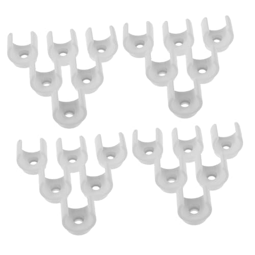 MUCKLILY 100 Stück PVC Rohrschellen U-klammern aus Strapazierfähigem Kunststoff Stabile Halterungen für PVC Wasserrohre Elektrokabel und Schläuche Vielseitig Einsetzbar Platzsparend Weiß MUCKLILY 100 Stück PVC Rohrschellen U-klammern aus Strapazierfähigem Kunststoff Stabile Halterungen für PVC Wasserrohre Elektrokabel und Schläuche Vielseitig Einsetzbar Platzsparend Weiß von MUCKLILY