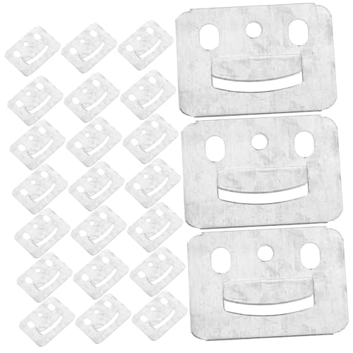 MUCKLILY 100 Stück Verzinkte Wandpaneel-clips aus Metall und Eisen Robuste Möbelhalterungen Kratzfeste Befestigungsklammern für Wandverkleidungen Vielseitig Einsetzbar für DIY und von MUCKLILY