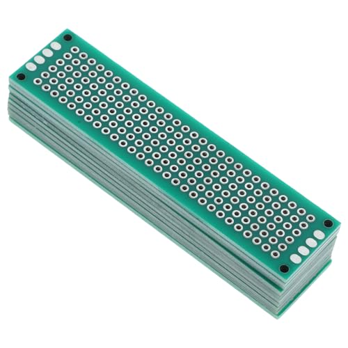 MUCKLILY 10St Leiterplatte Platine Lötplatte Planke Einzelkreis breites doppelseitiges Klebeband PCB-Kit Schaltungsbrett Steckbrett PCB-Board Projektboard Doppelseitige Faserplatte Green MUCKLILY 10St Leiterplatte Platine Lötplatte Planke Einzelkreis breites doppelseitiges Klebeband PCB-Kit Schaltungsbrett Steckbrett PCB-Board Projektboard Doppelseitige Faserplatte Green von MUCKLILY