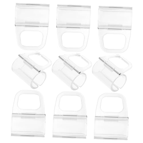 MUCKLILY 10 Stück Rollo-Griff Volant-Clips Vorhang-Clips Kabellose Fensterläden Rollladen-Griff Sonnenschutz Vorhänge Vorhang-Zubehör Vorhänge Für Fenster Hardware Transparentes von MUCKLILY