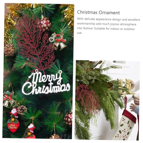 MUCKLILY 12 Stück Teiliges Rote Künstliche Weihnachtsblätter mit Glitzereffekt Langlebige Realistische Christbaumschmuck-deko für Zuhause Hotel Geschäft Weihnachtliche Hängeornamente MUCKLILY 12 Stück Teiliges Rote Künstliche Weihnachtsblätter mit Glitzereffekt Langlebige Realistische Christbaumschmuck-deko für Zuhause Hotel Geschäft Weihnachtliche Hängeornamente von MUCKLILY