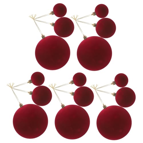 MUCKLILY 15stücke Vintage-Ornamente Für Baum Samt-Ornamente Für Valentinstag Beflockte Kugelornamente Bruchsichere Dekorationen Für Party Und Raum MUCKLILY 15stücke Vintage-Ornamente Für Baum Samt-Ornamente Für Valentinstag Beflockte Kugelornamente Bruchsichere Dekorationen Für Party Und Raum von MUCKLILY