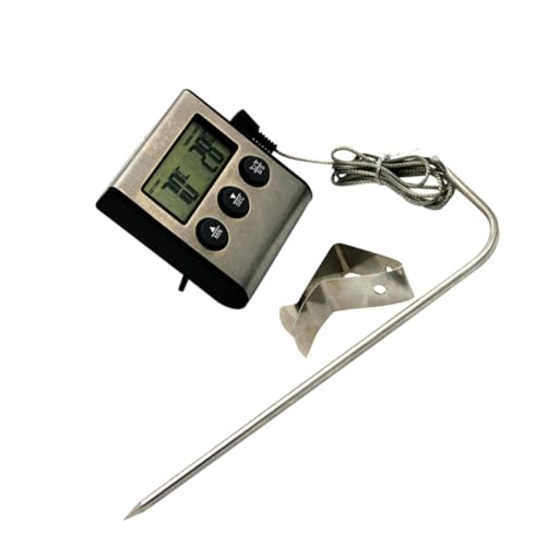MUCKLILY 1Satz Küchenthermometer Bbq Thermometer mit Clip Silber für Fleisch und Ofen Schnelles Ablesen der Innentemperatur für Grillliebhaber und MUCKLILY 1Satz Küchenthermometer Bbq Thermometer mit Clip Silber für Fleisch und Ofen Schnelles Ablesen der Innentemperatur für Grillliebhaber und von MUCKLILY