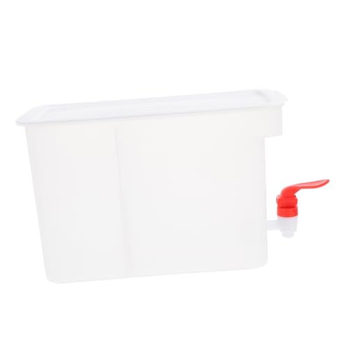 MUCKLILY 1Stück Kühlschrank Wasserkrug mit Auslaufhahn Weiß für Kalte Getränke Kompaktes Design und Gäste Langlebig und Sicher auch von MUCKLILY