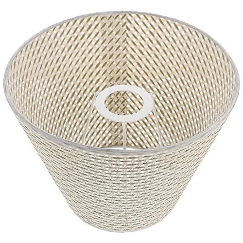 MUCKLILY 1Stück Manueller Rattan Lampenschirm für Schreibtischlampen Beige Handgefertigt Langlebig Passend für Verschiedene Einrichtungsstile als von MUCKLILY